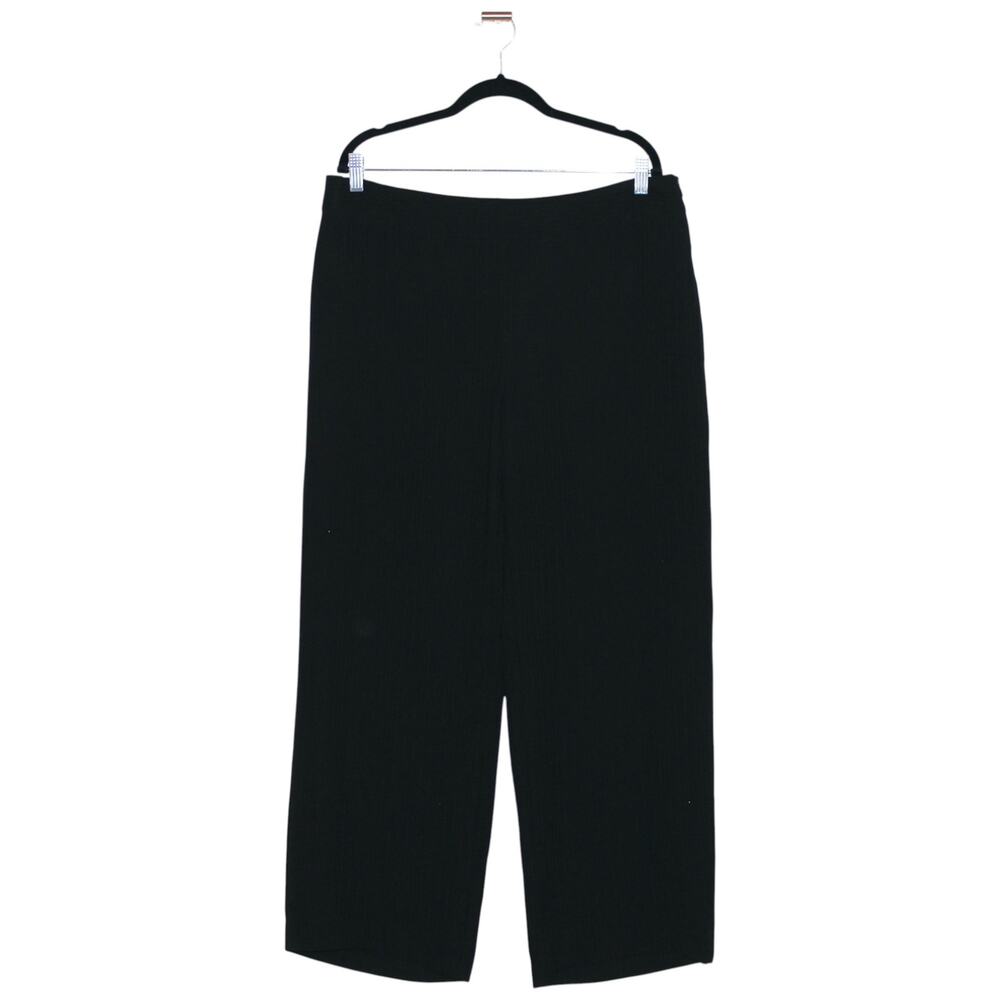 Giorgio Armani 100% Silk Black Wide Leg Dress Pants Size 12